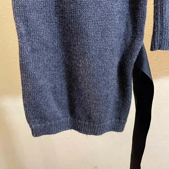 J Crew Women's Tie Bell Sleeve Pullover Sweater Gray Cotton Nylon Wool Sz S - Picture 7 of 8